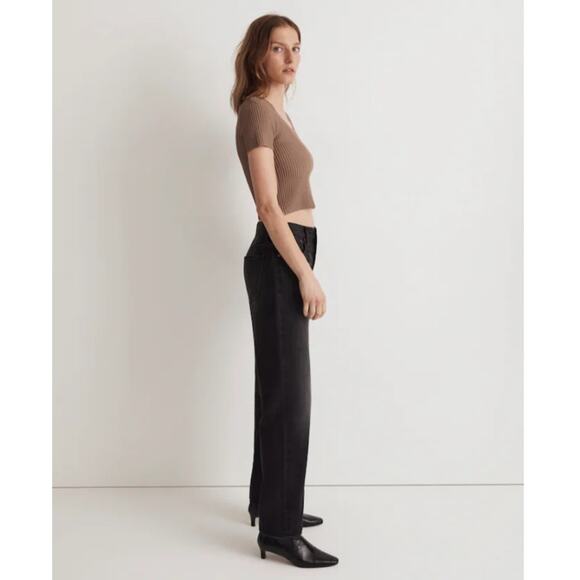 Ottoman Crop Sweater Tee - Picture 2 of 5